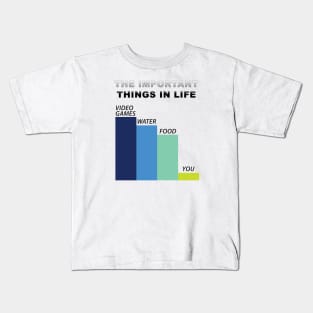 The Important Things in Life - Gaming Kids T-Shirt